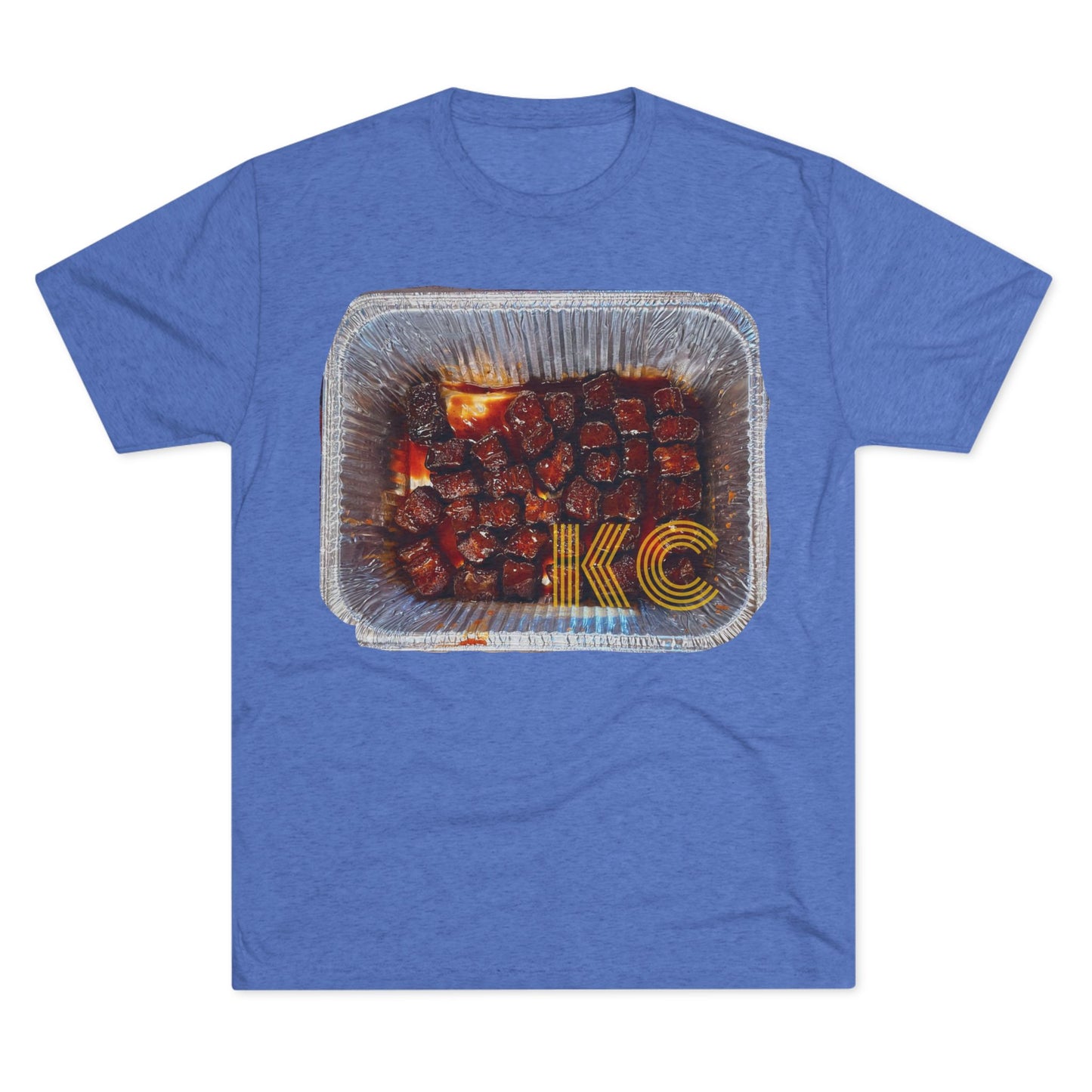 Kansas City - KC in the burnt ends - Unisex Tri-Blend Crew Tee
