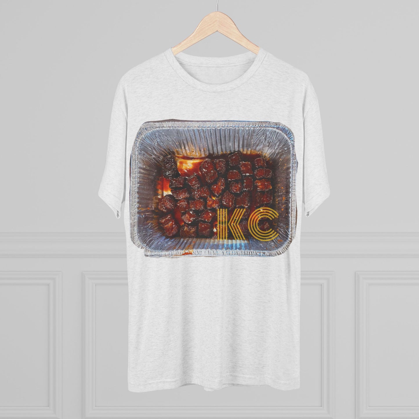 Kansas City - KC in the burnt ends - Unisex Tri-Blend Crew Tee