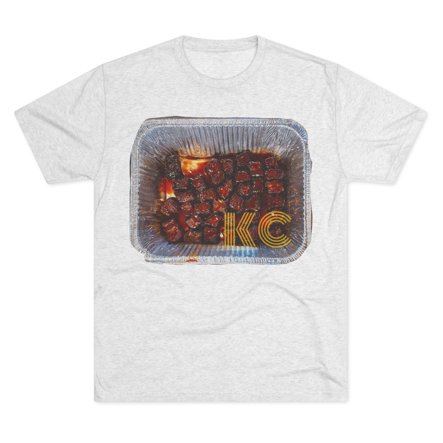 Kansas City - KC in the burnt ends - Unisex Tri-Blend Crew Tee