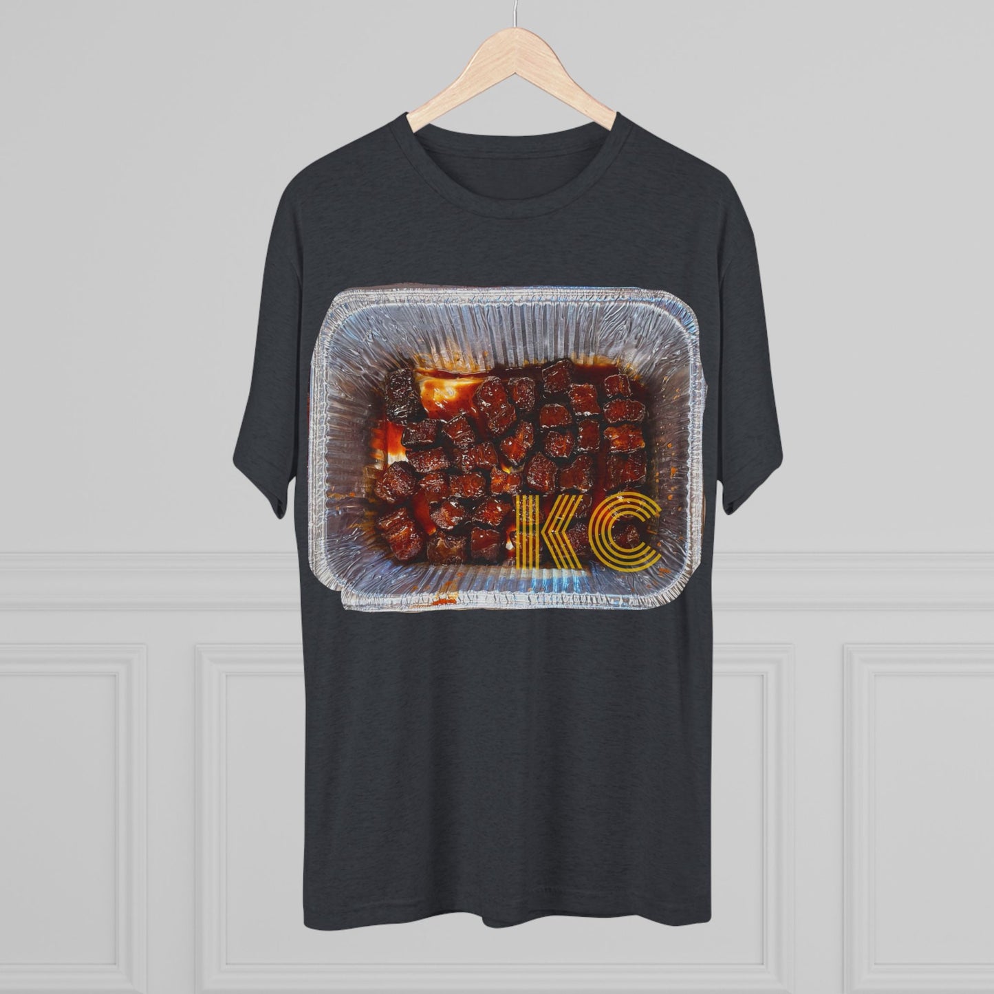 Kansas City - KC in the burnt ends - Unisex Tri-Blend Crew Tee