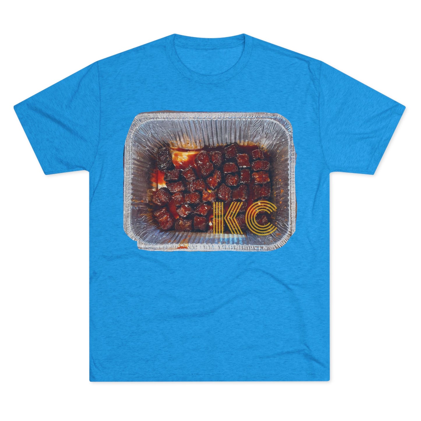Kansas City - KC in the burnt ends - Unisex Tri-Blend Crew Tee