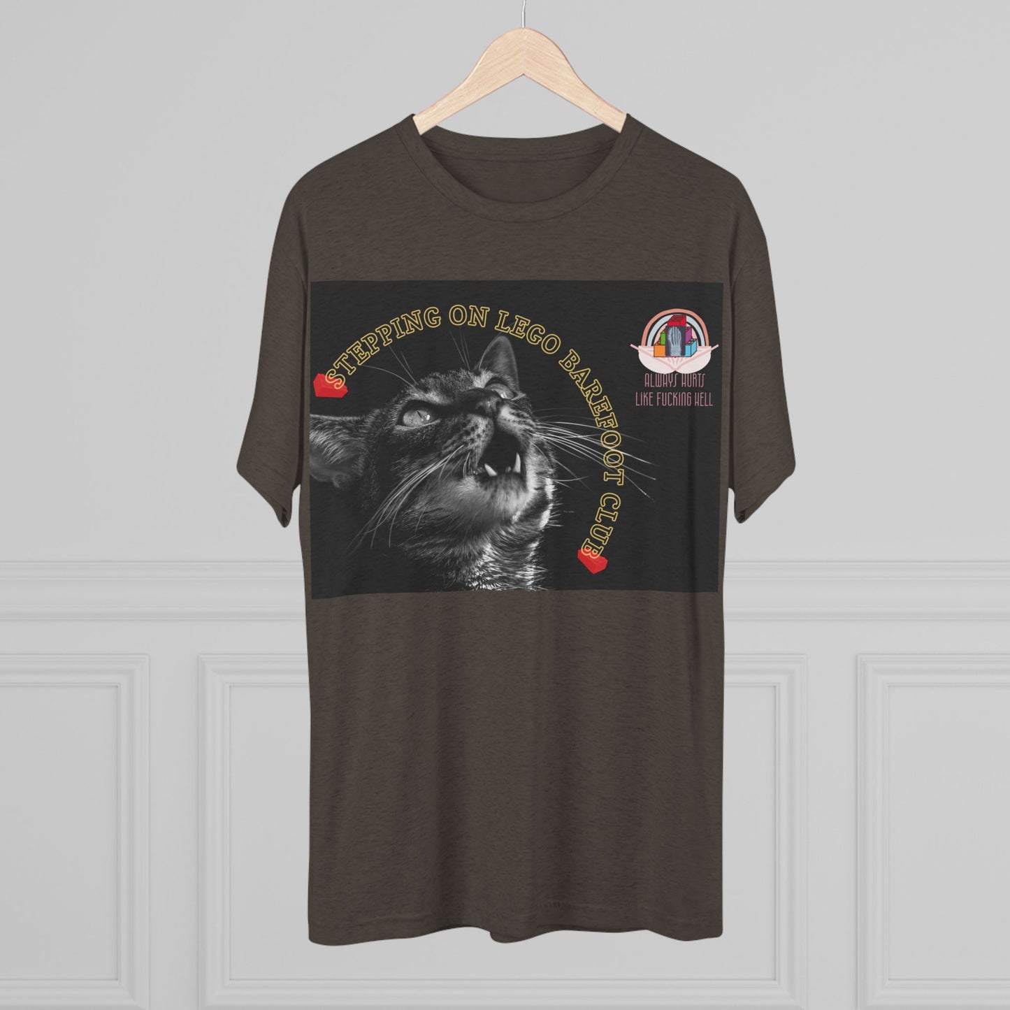 Barefoot Lego Club- cat shirt - Unisex Tri-Blend Crew Tee