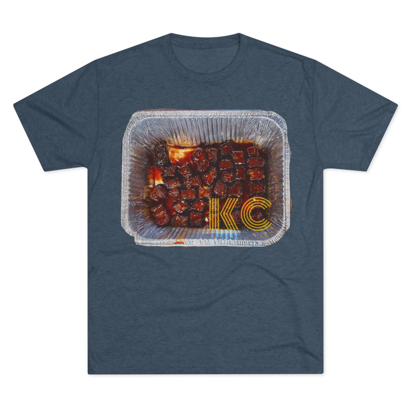 Kansas City - KC in the burnt ends - Unisex Tri-Blend Crew Tee