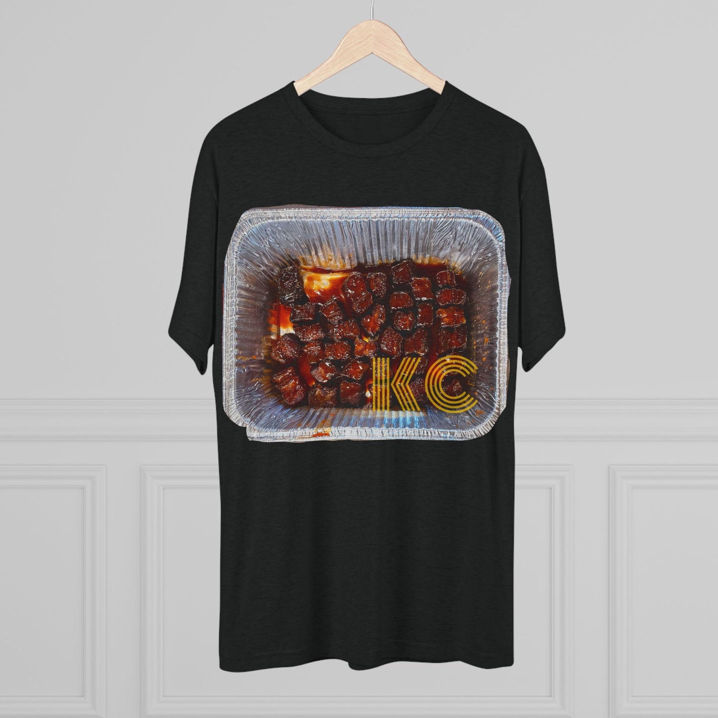 Kansas City - KC in the burnt ends - Unisex Tri-Blend Crew Tee