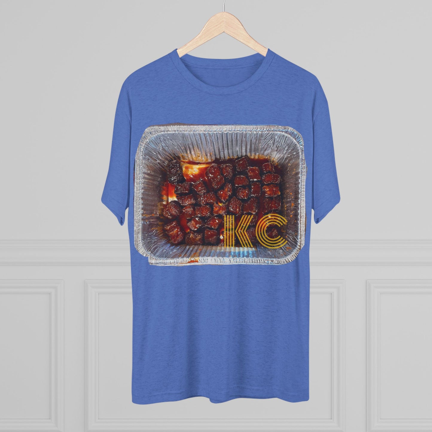 Kansas City - KC in the burnt ends - Unisex Tri-Blend Crew Tee