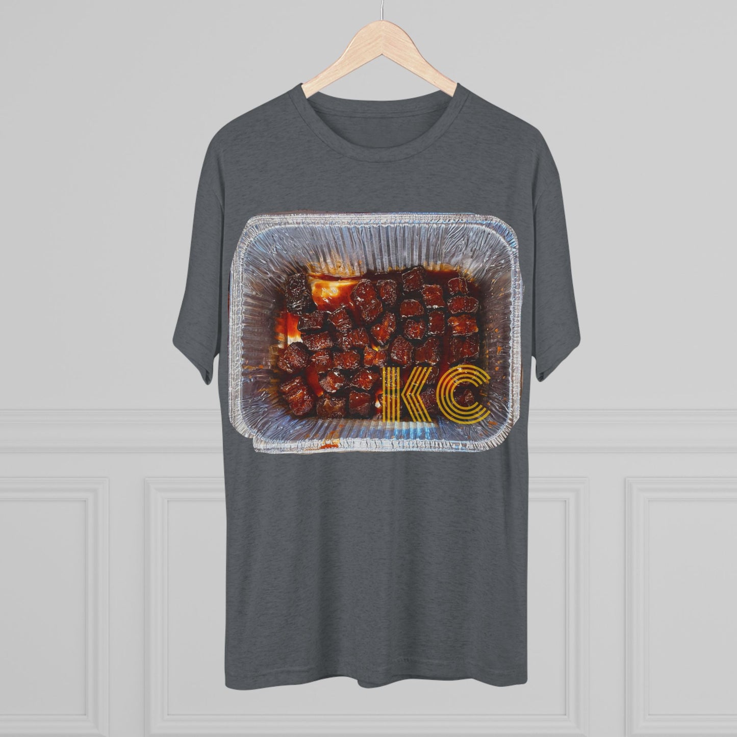 Kansas City - KC in the burnt ends - Unisex Tri-Blend Crew Tee