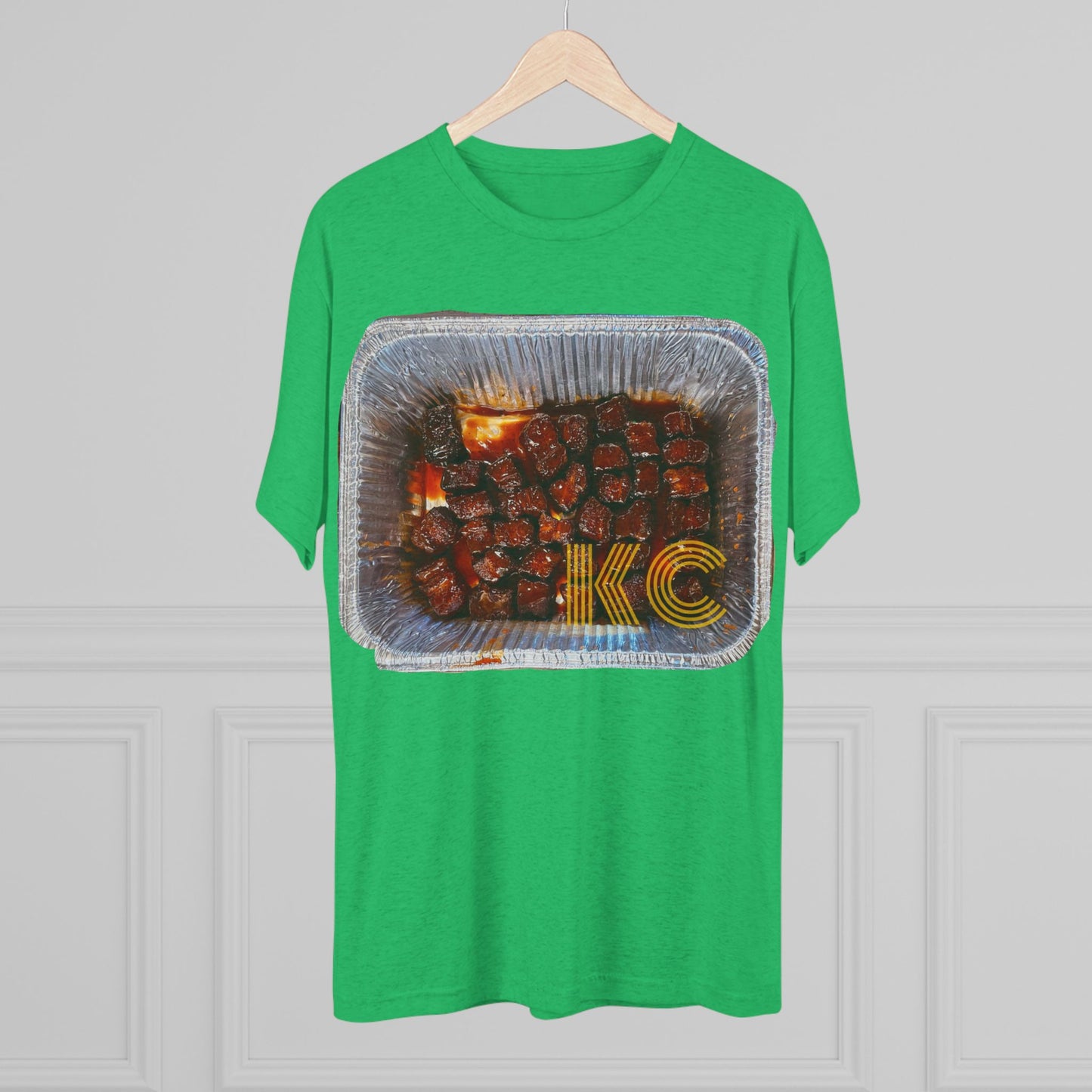 Kansas City - KC in the burnt ends - Unisex Tri-Blend Crew Tee