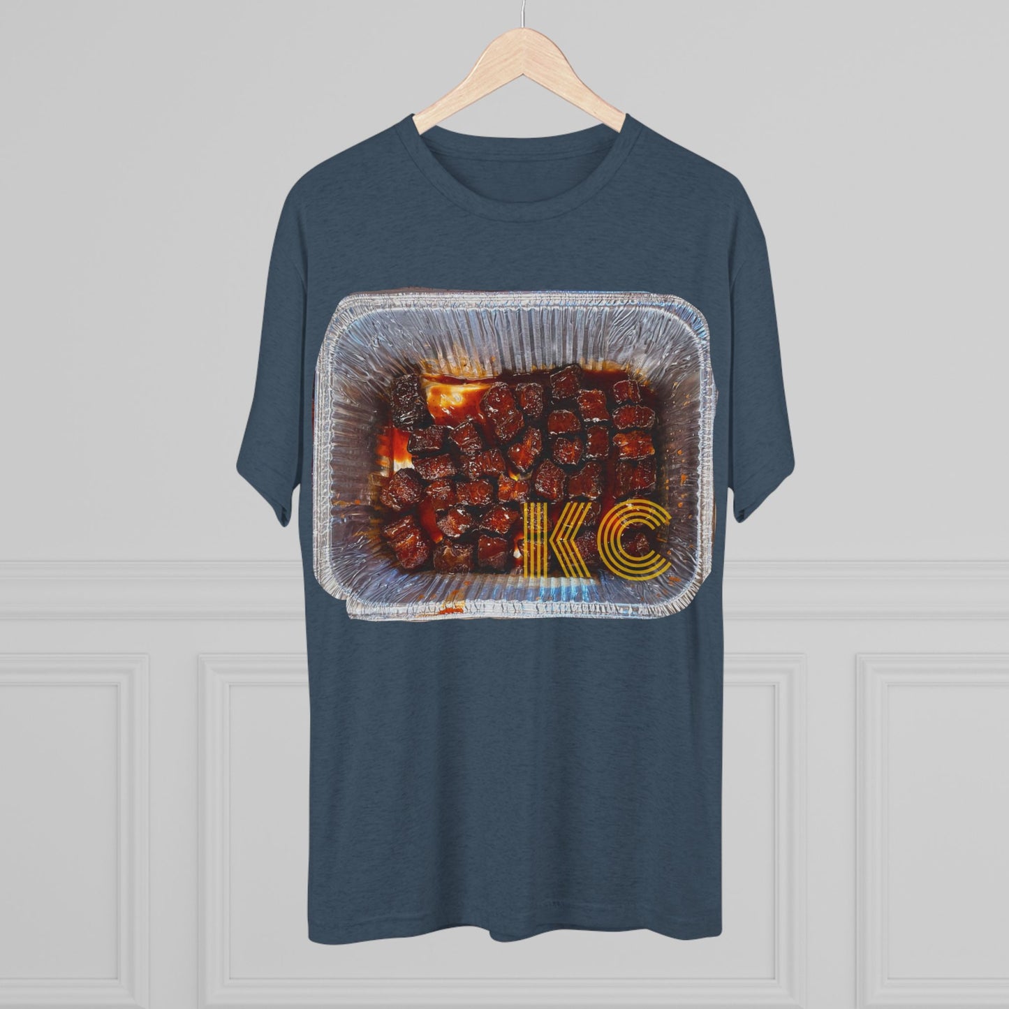Kansas City - KC in the burnt ends - Unisex Tri-Blend Crew Tee