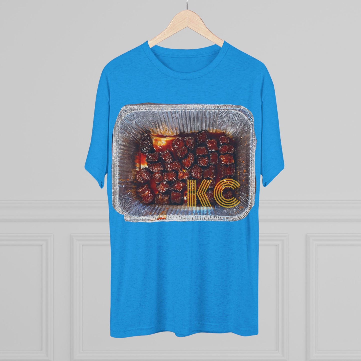 Kansas City - KC in the burnt ends - Unisex Tri-Blend Crew Tee