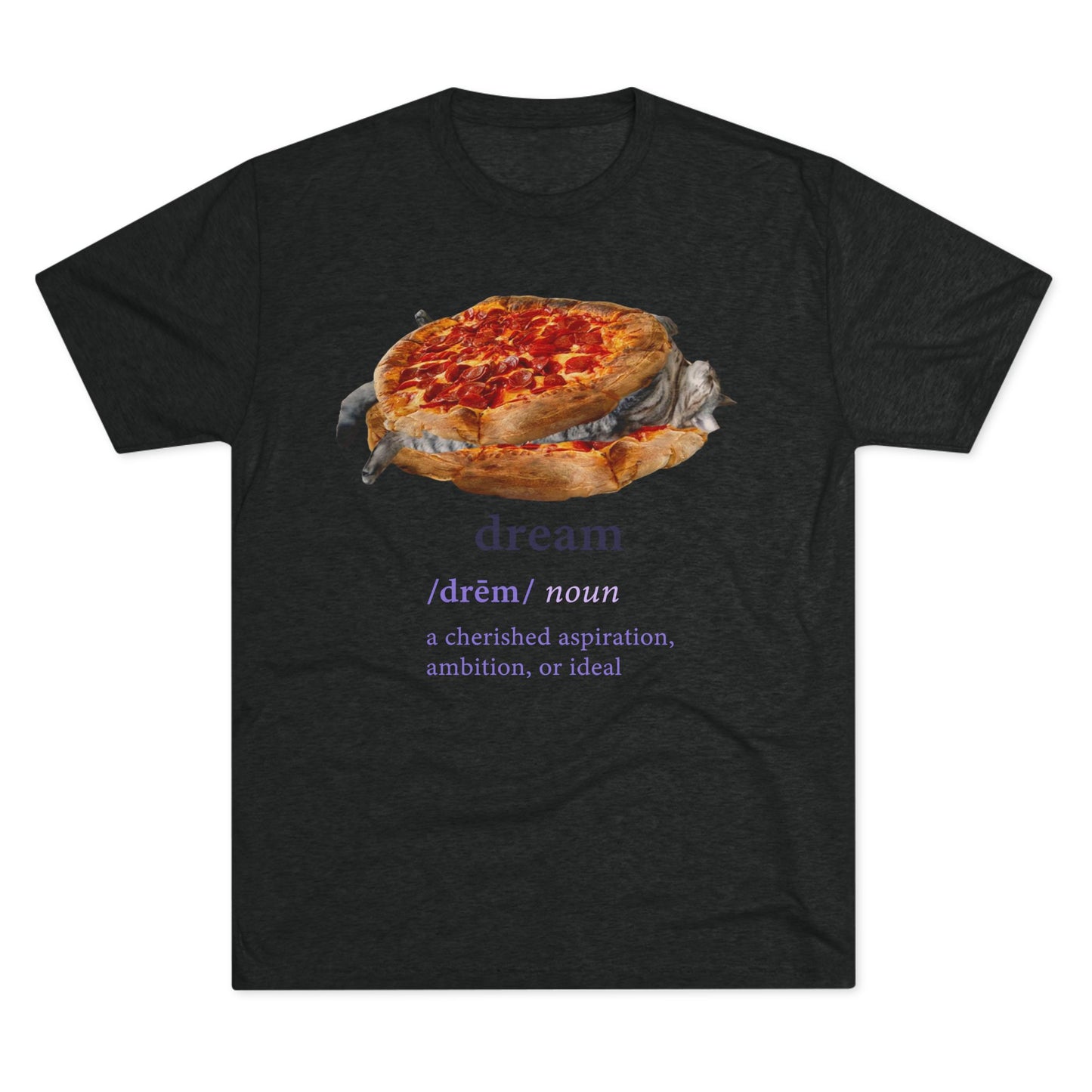 Big-ass CHONKY DREAMS - cat shirt - Unisex Tri-Blend Crew Tee