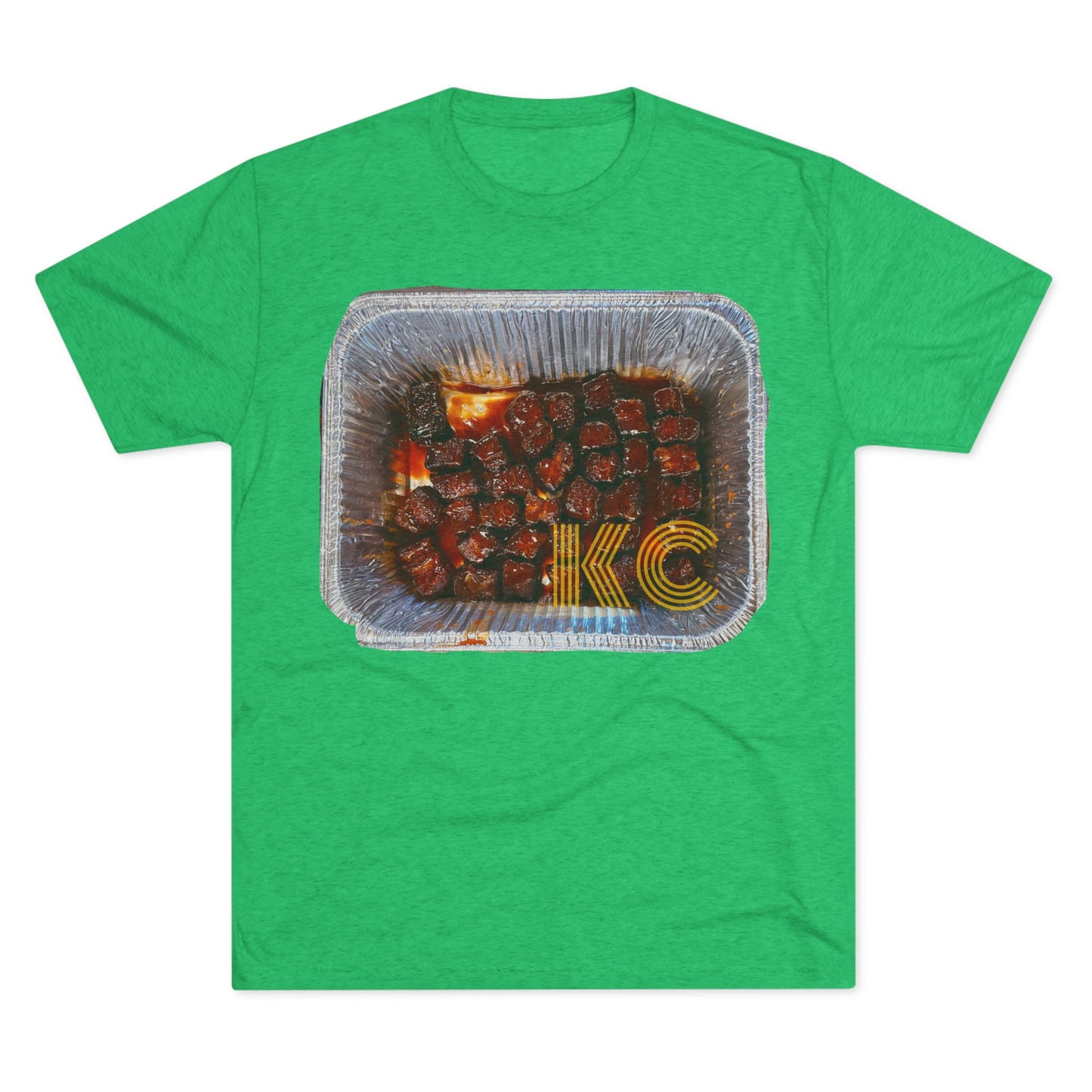Kansas City - KC in the burnt ends - Unisex Tri-Blend Crew Tee