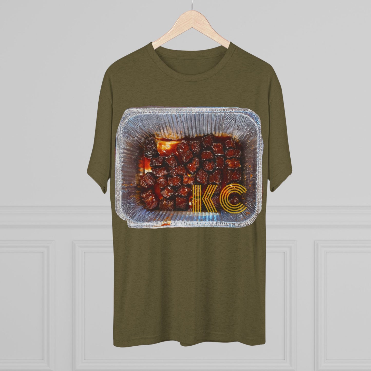 Kansas City - KC in the burnt ends - Unisex Tri-Blend Crew Tee