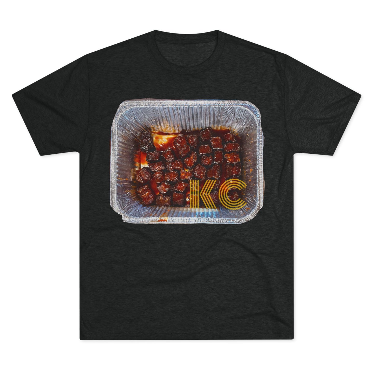 Kansas City - KC in the burnt ends - Unisex Tri-Blend Crew Tee