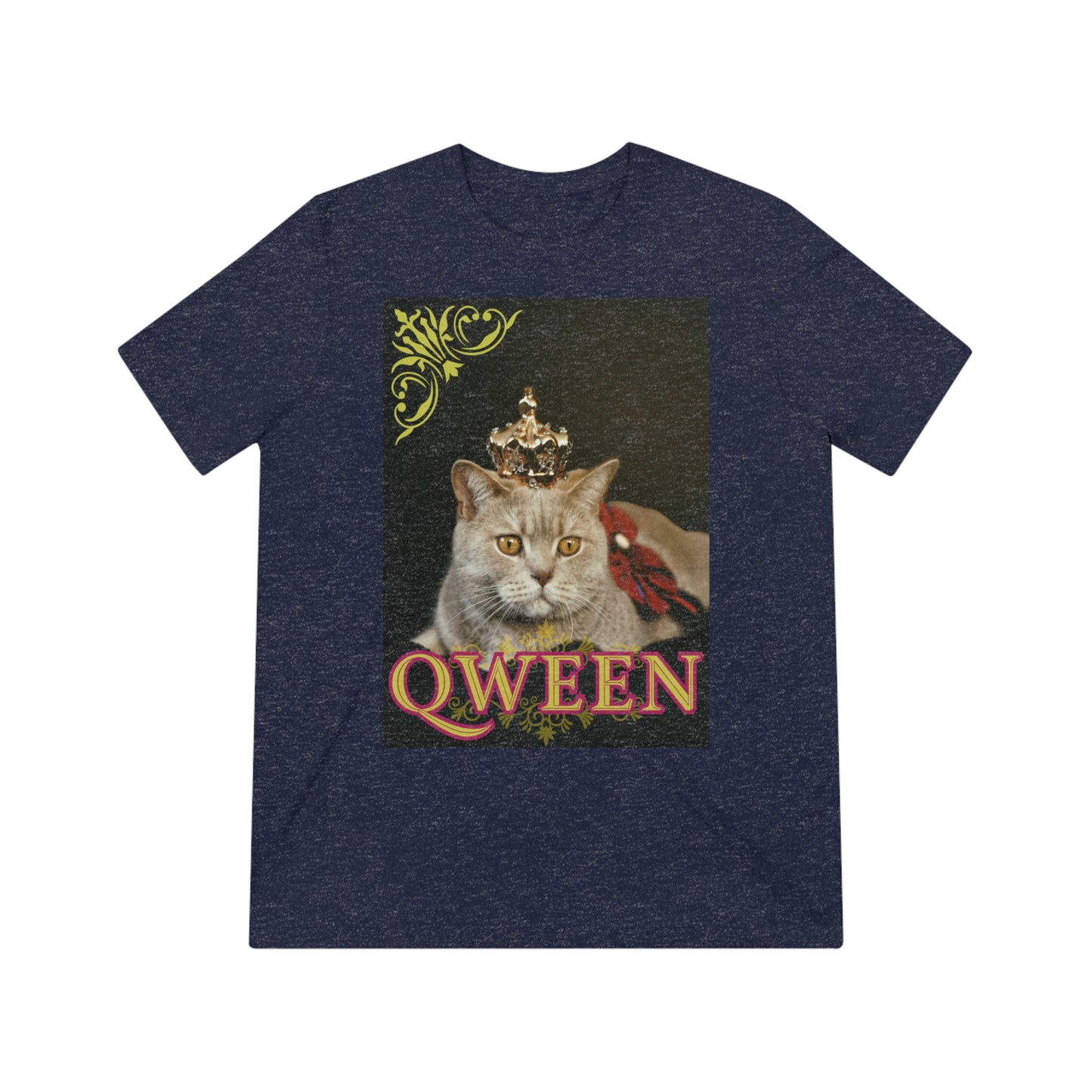 CAT QWEEN - cat shirt - Unisex Triblend Tee