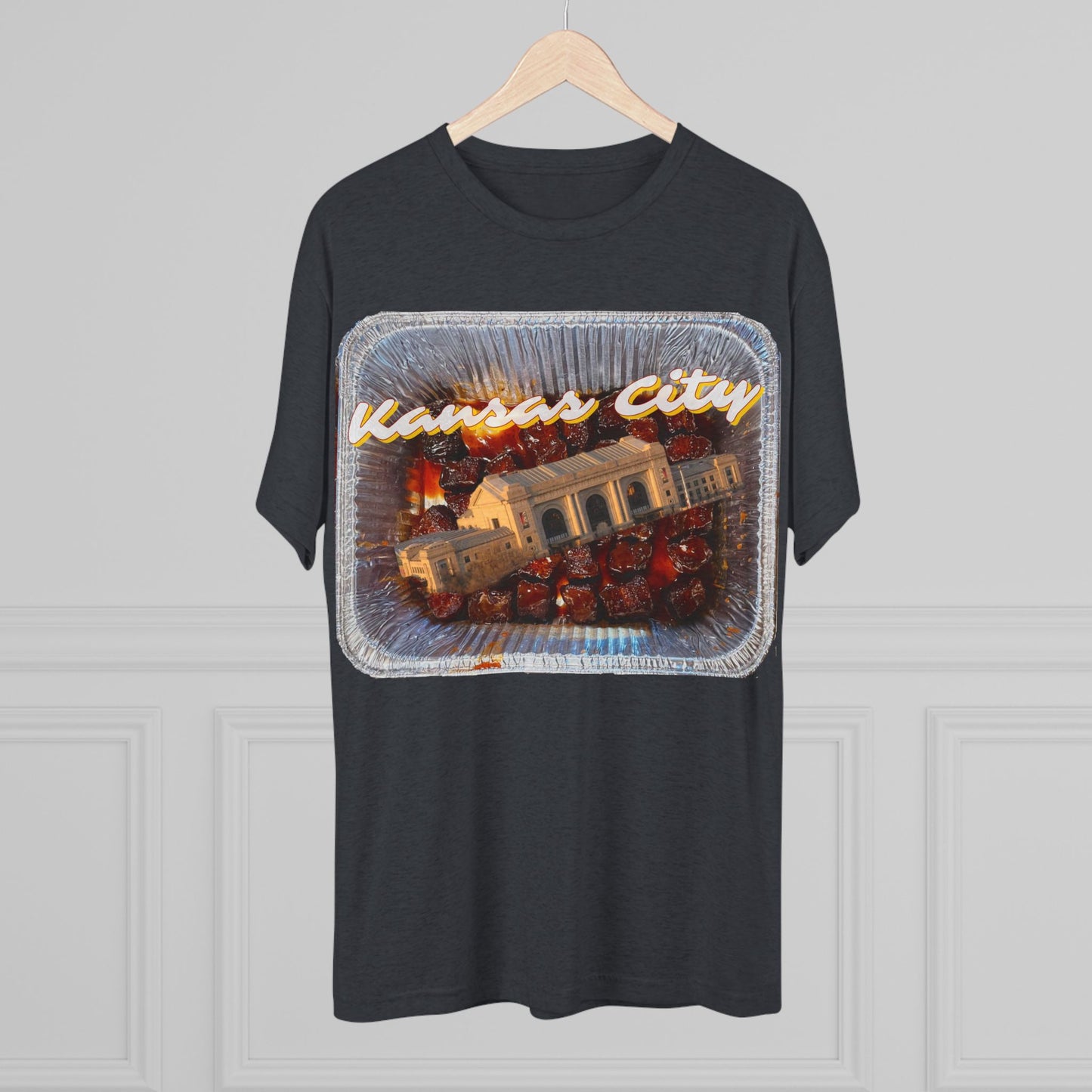 Kansas City - Union Station Bursting out the Burnties - KCtz series - Unisex Tri-Blend Crew Tee