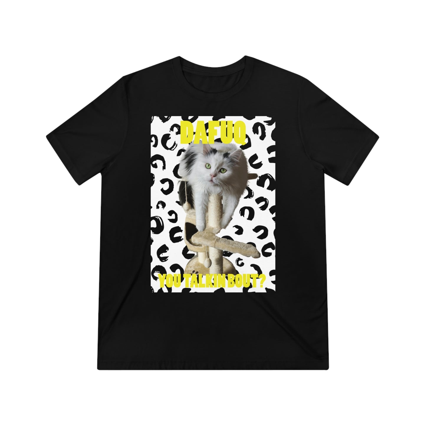 DAFUQ you talkin bout - cat shirt - Unisex Triblend Tee