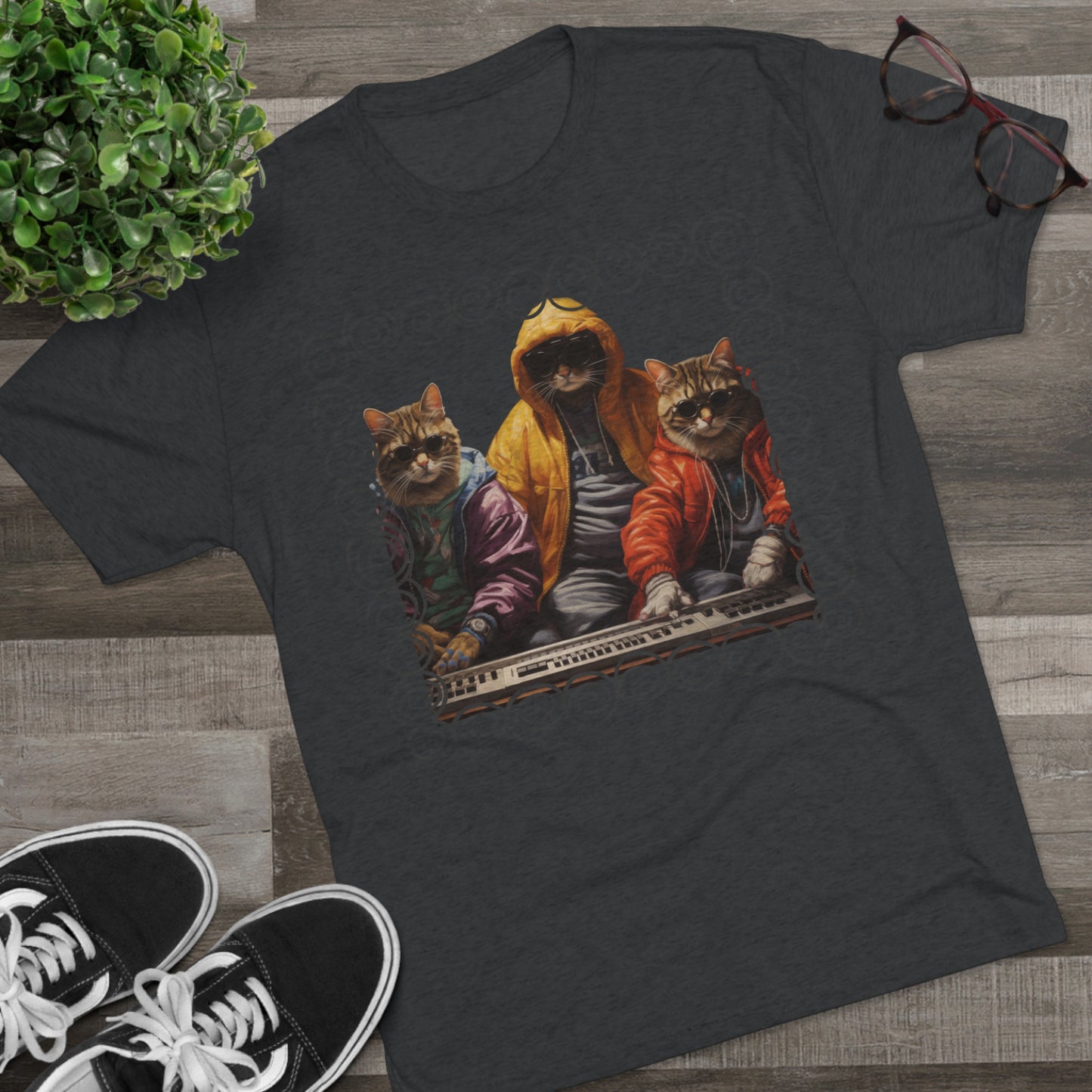 Feline beat makers shirt