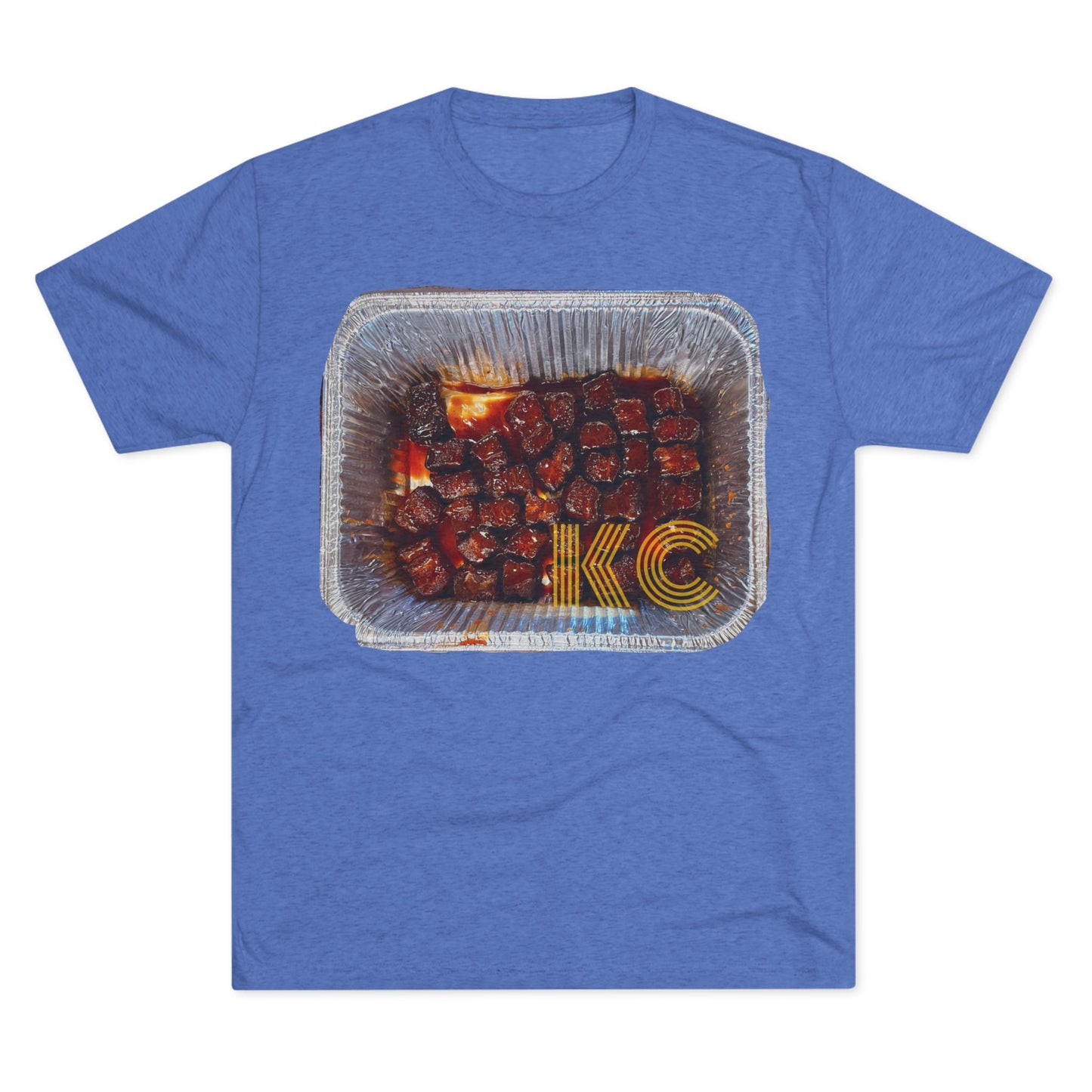 Kansas City  - KC in the burnt ends  -  Unisex Tri-Blend Crew Tee