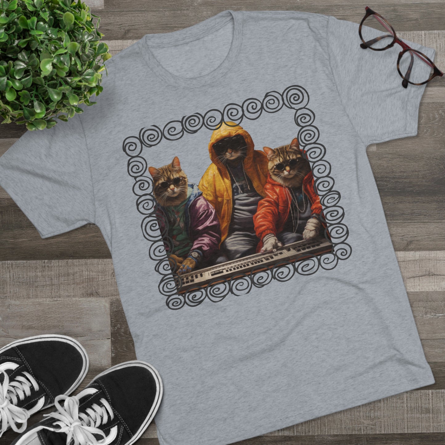 Feline beat makers shirt