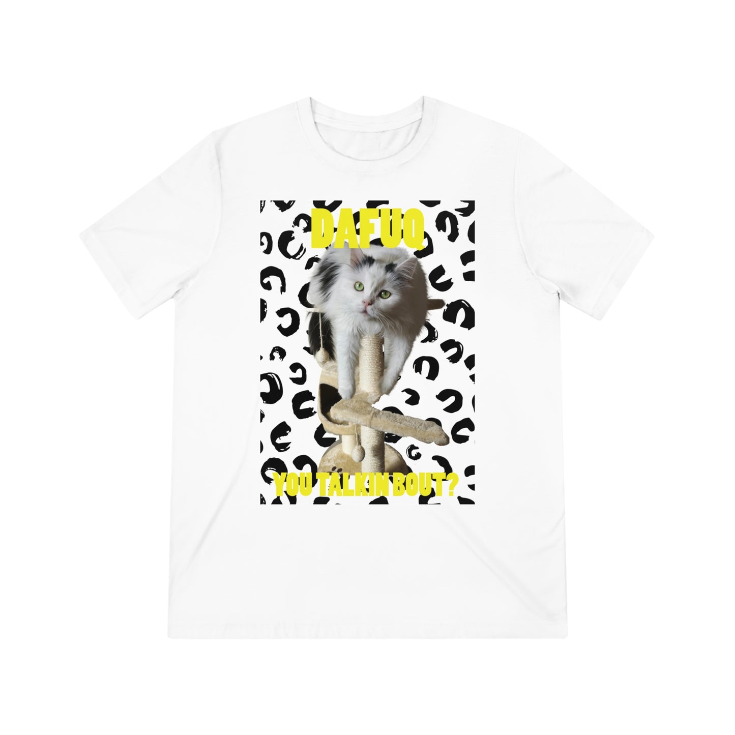 DAFUQ you talkin bout - cat shirt - Unisex Triblend Tee