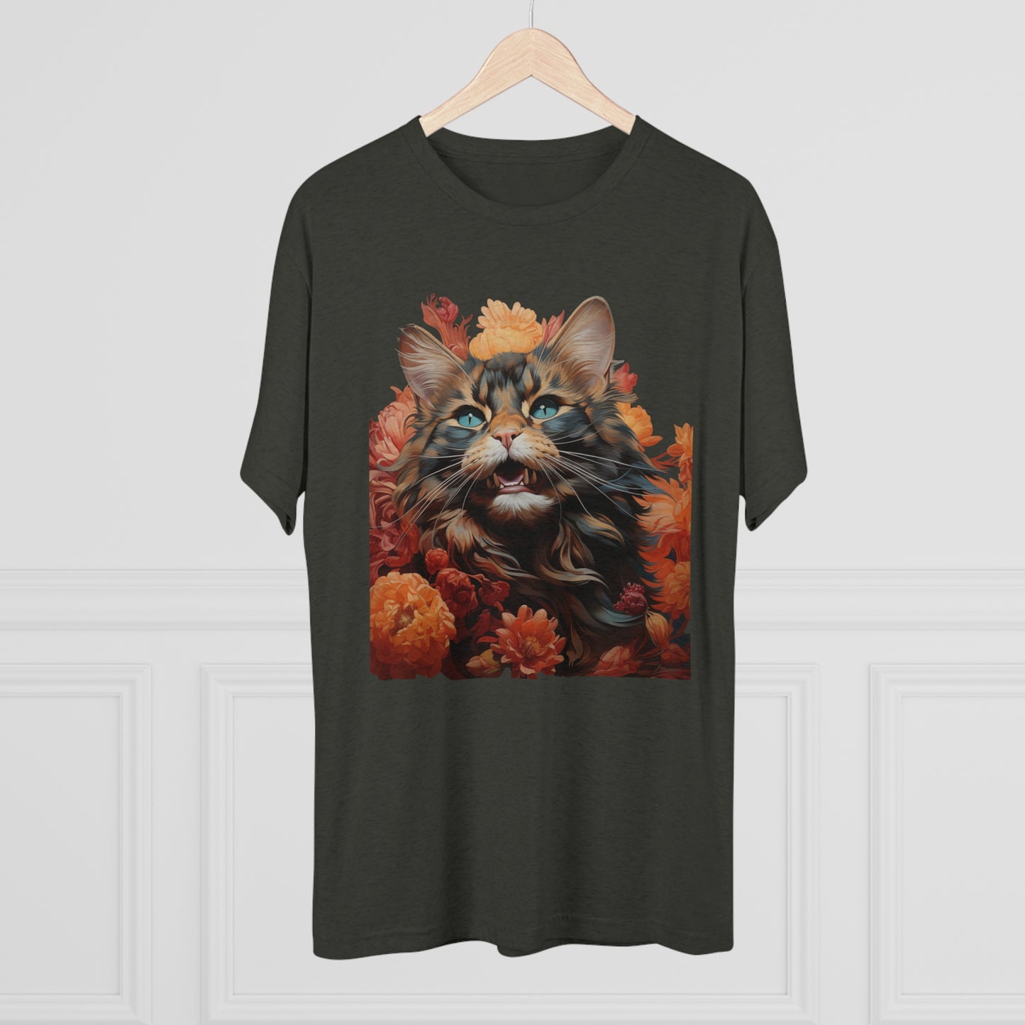 Floral Feline Design #1 shirt