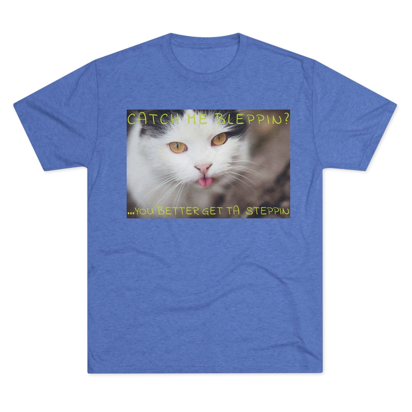 CATCH ME BLEPPIN? No. 2 - cat shirt - Triblend Tee