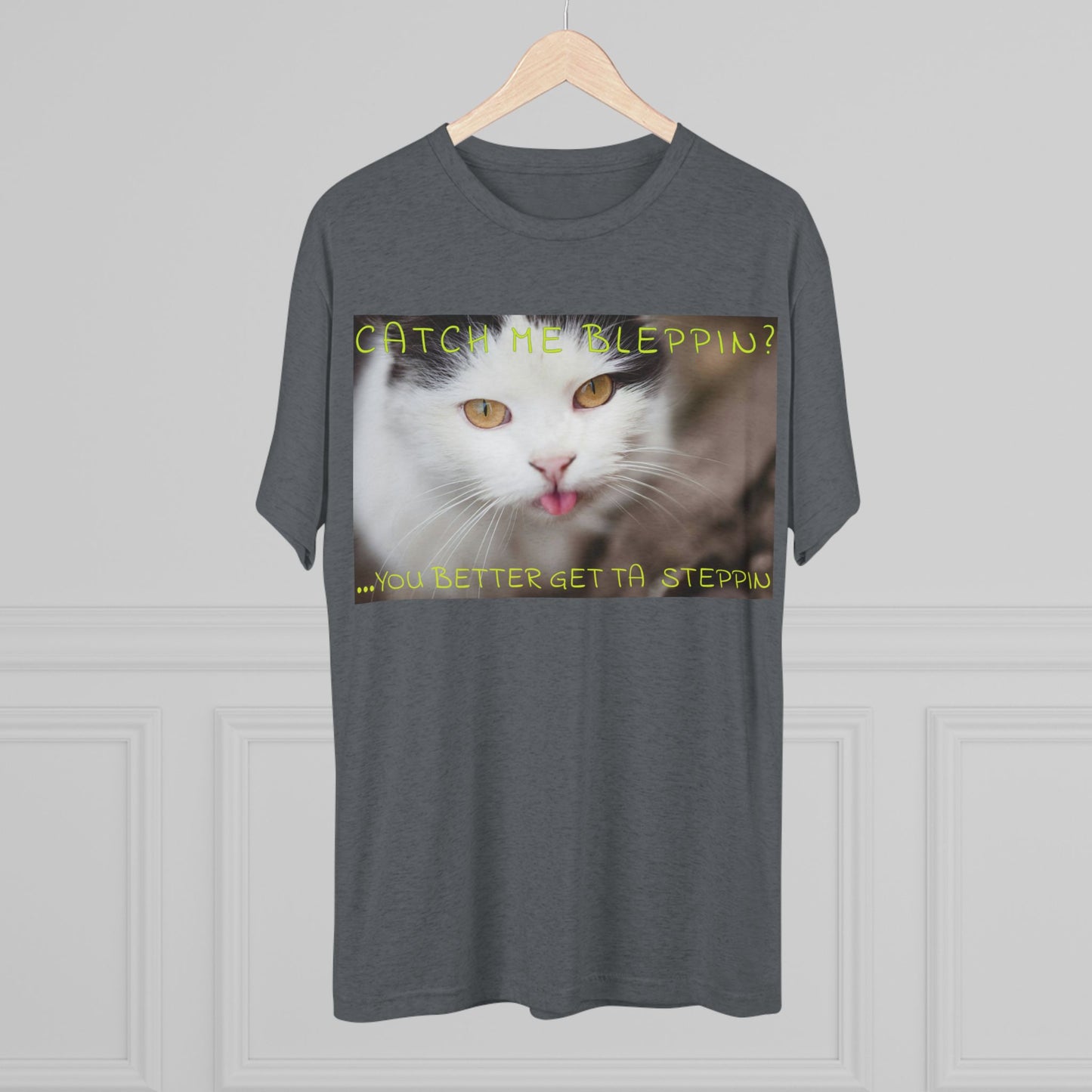 CATCH ME BLEPPIN? No. 2 - cat shirt - Triblend Tee