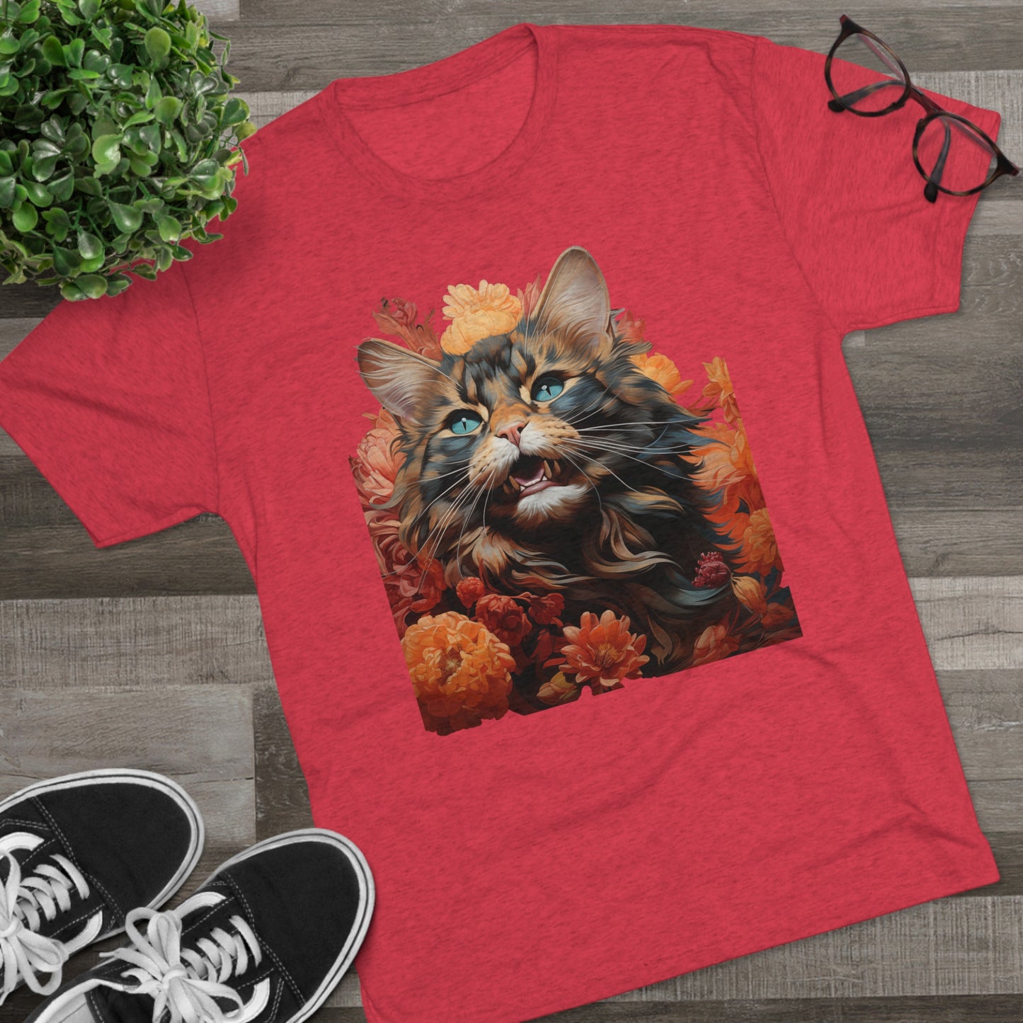 Floral Feline Design #1 shirt