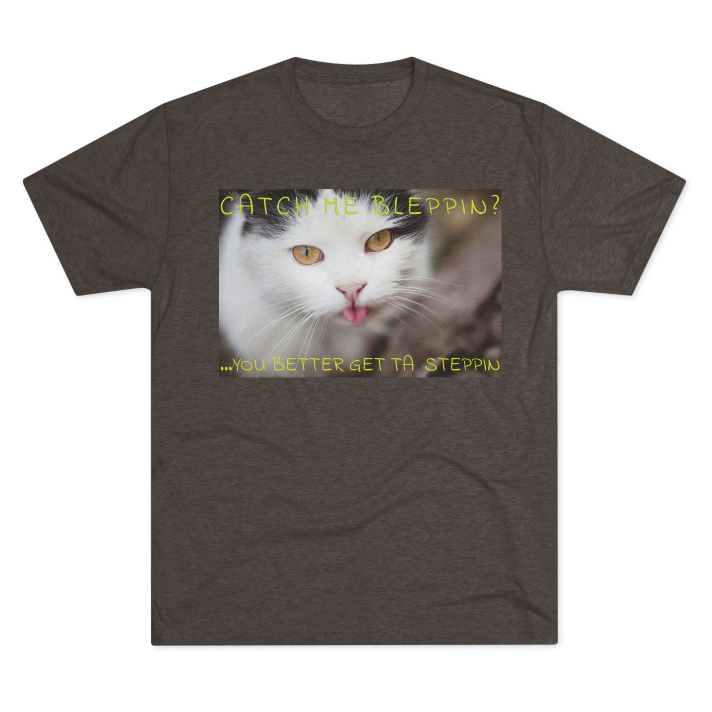 CATCH ME BLEPPIN? No. 2 - cat shirt - Triblend Tee