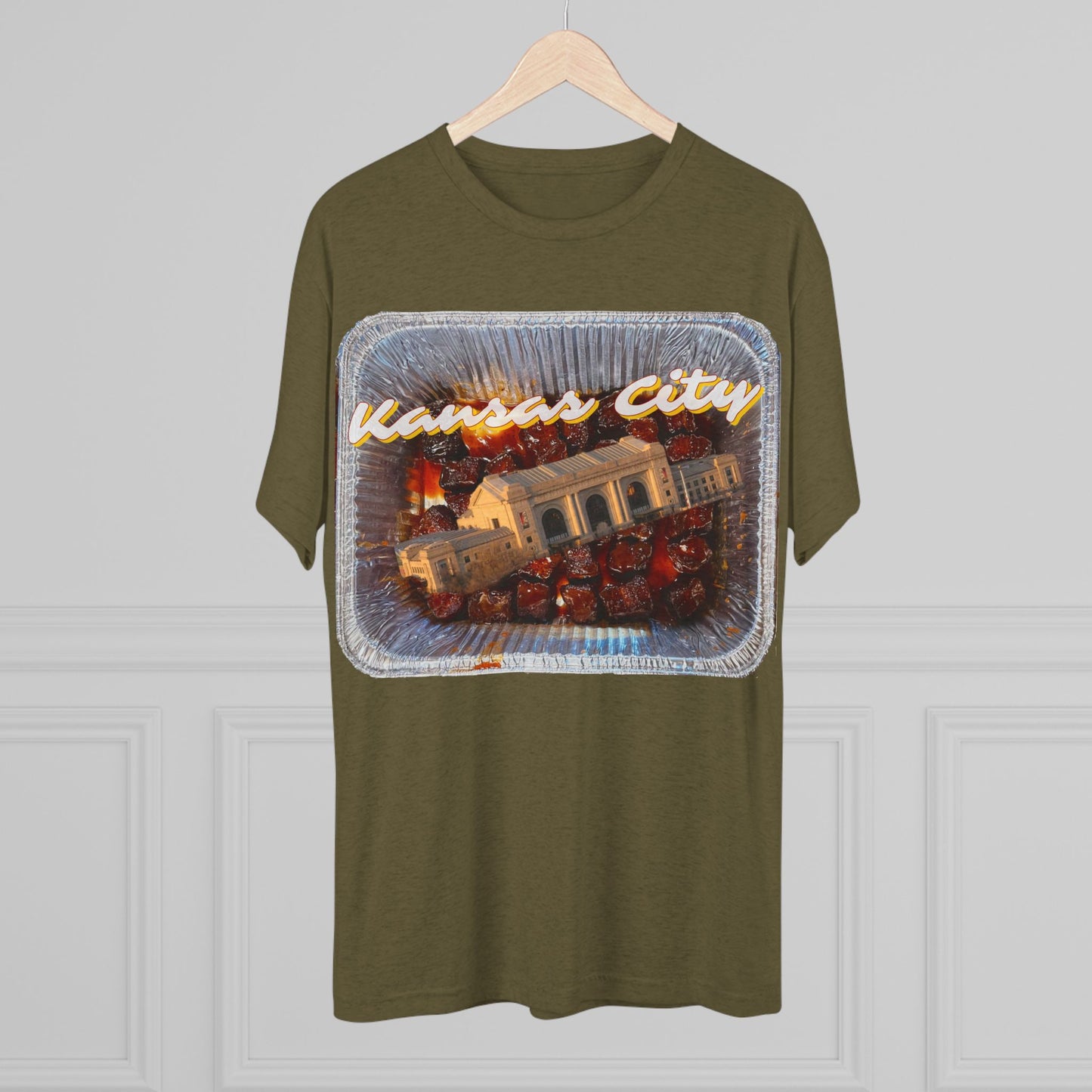 Kansas City - Union Station Bursting out the Burnties - KCtz series - Unisex Tri-Blend Crew Tee