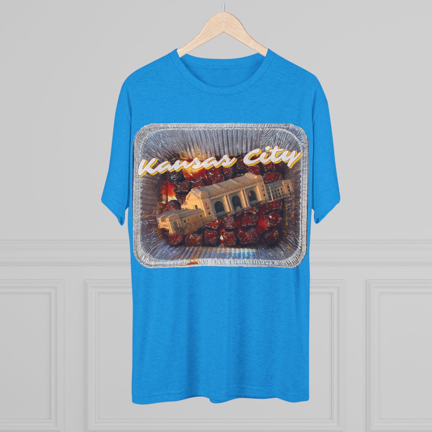 Kansas City - Union Station Bursting out the Burnties - KCtz series - Unisex Tri-Blend Crew Tee