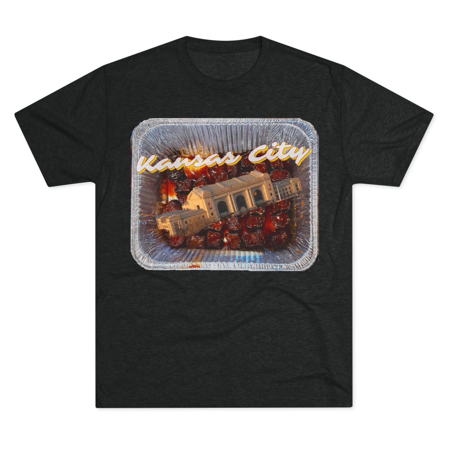 Kansas City - Union Station Bursting out the Burnties - KCtz series - Unisex Tri-Blend Crew Tee