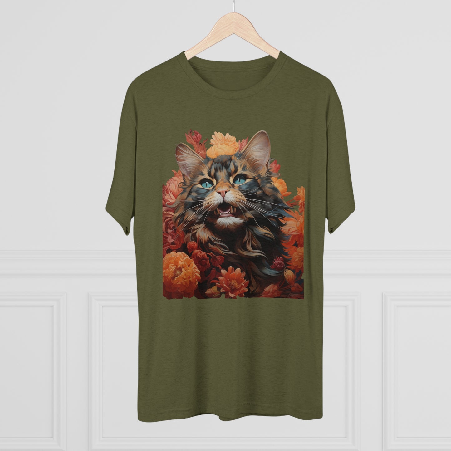 Floral Feline Design #1 shirt