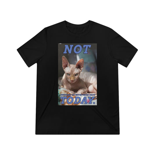 Not Today - cat shirt - Unisex Triblend Tee