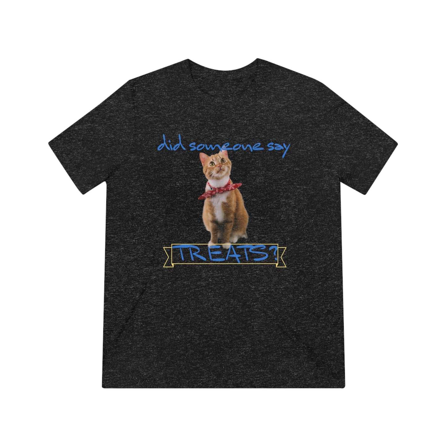 Did Somebody Say TREATS cat shirt - Unisex Triblend Tee