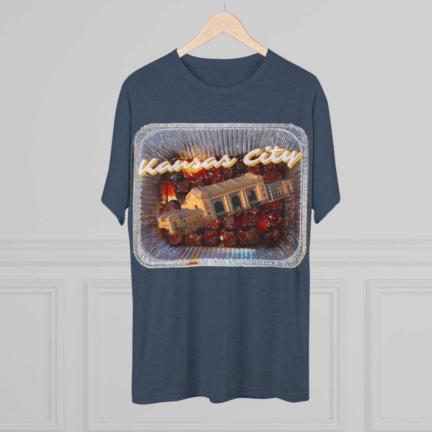 Kansas City - Union Station Bursting out the Burnties - KCtz series - Unisex Tri-Blend Crew Tee