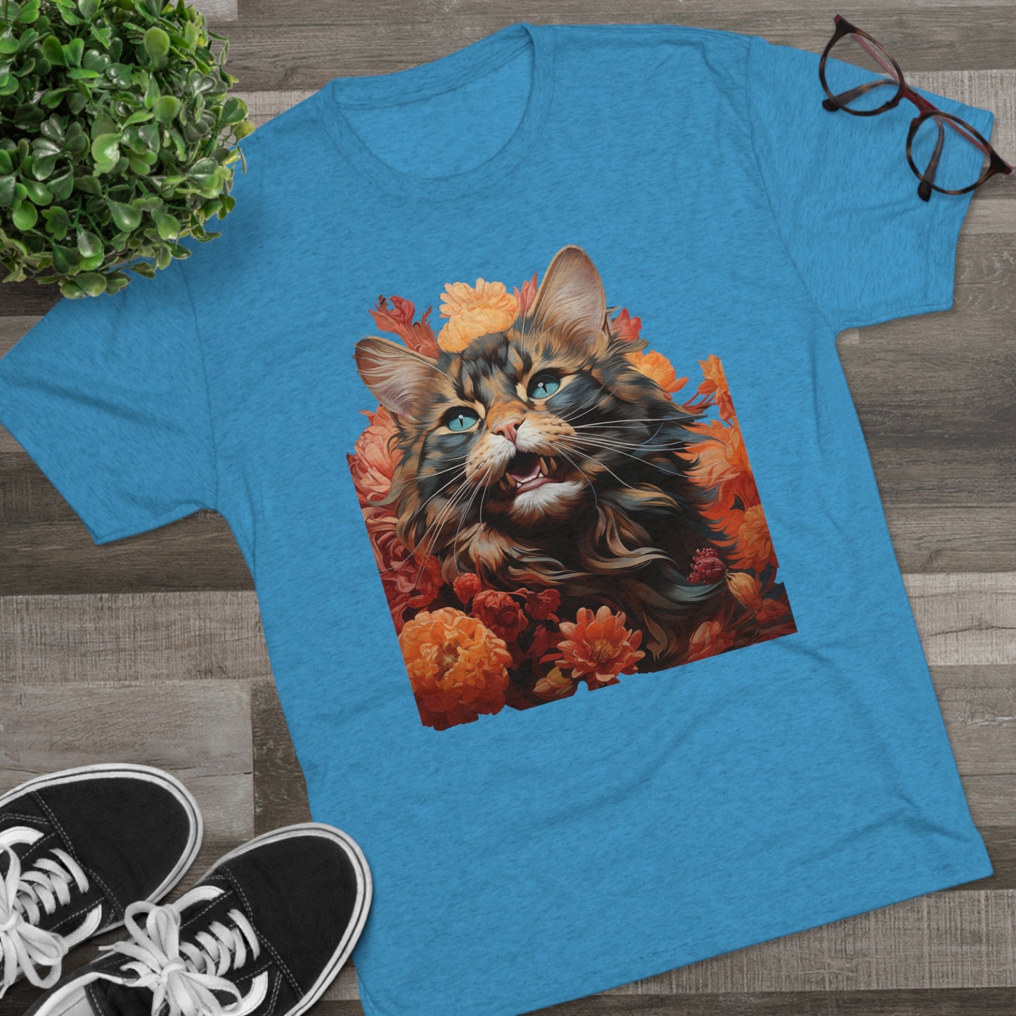 Floral Feline Design #1 shirt