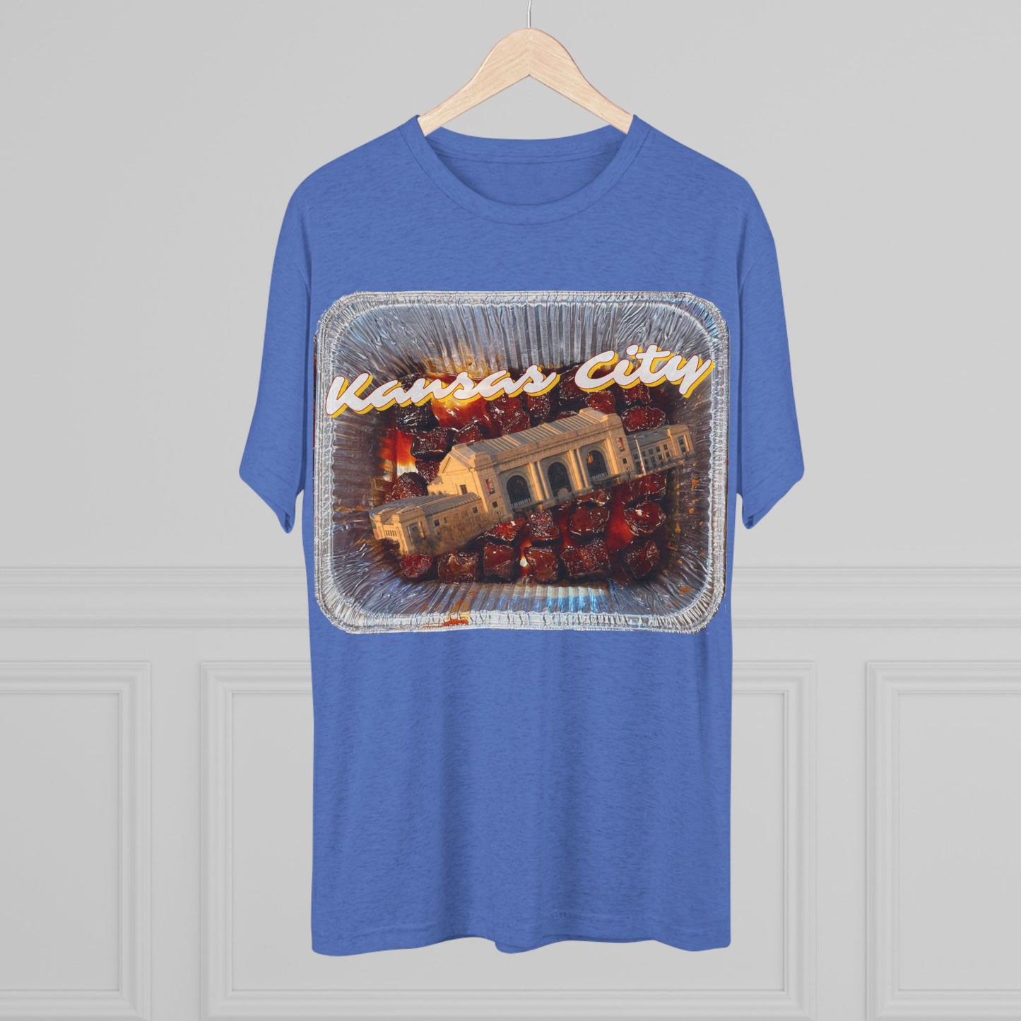 Kansas City - Union Station Bursting out the Burnties - KCtz series - Unisex Tri-Blend Crew Tee