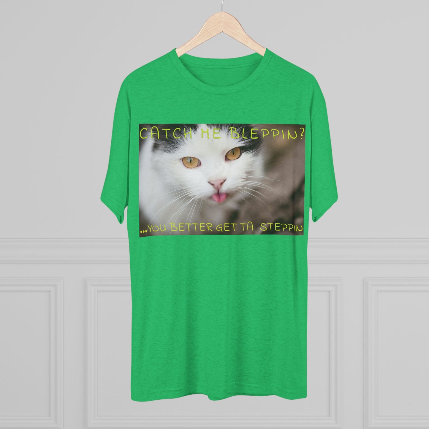 CATCH ME BLEPPIN? No. 2 - cat shirt - Triblend Tee