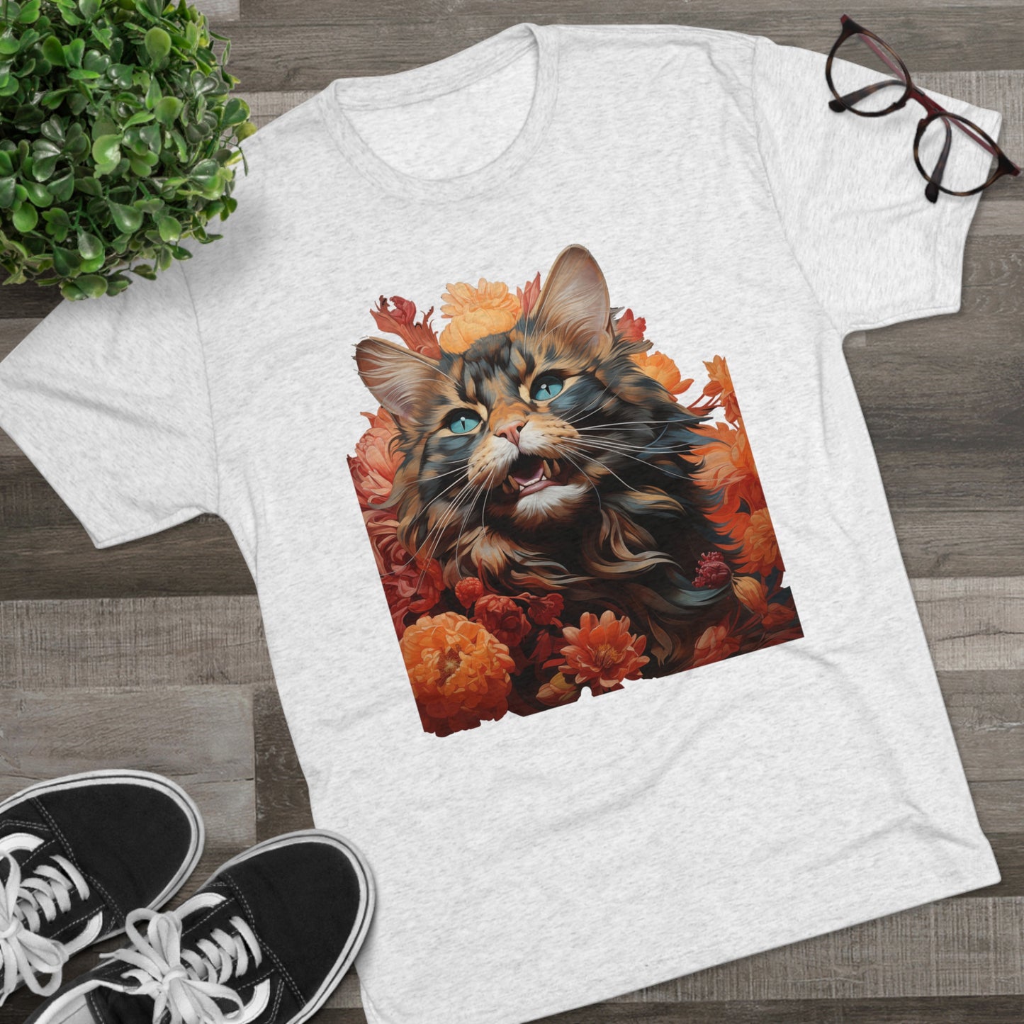 Floral Feline Design #1 shirt