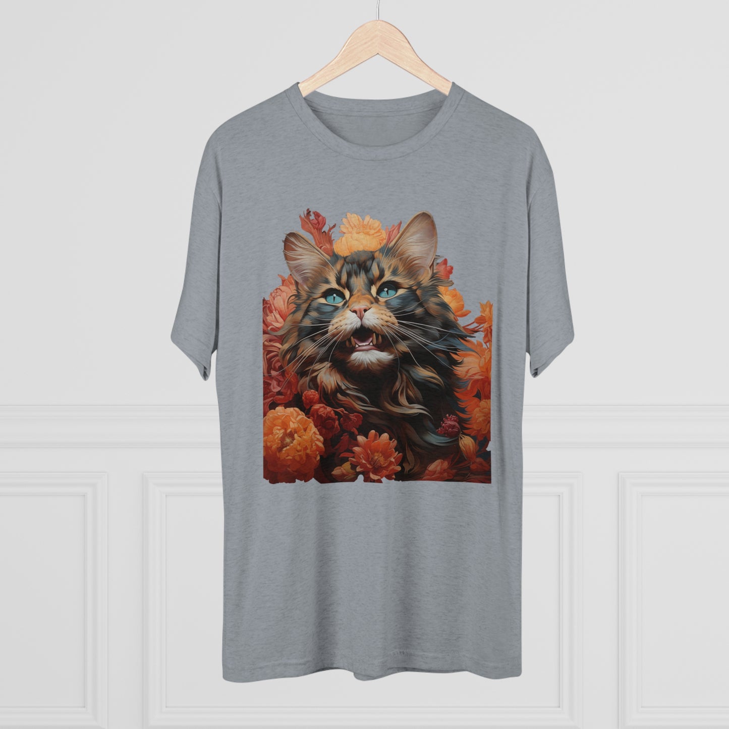 Floral Feline Design #1 shirt