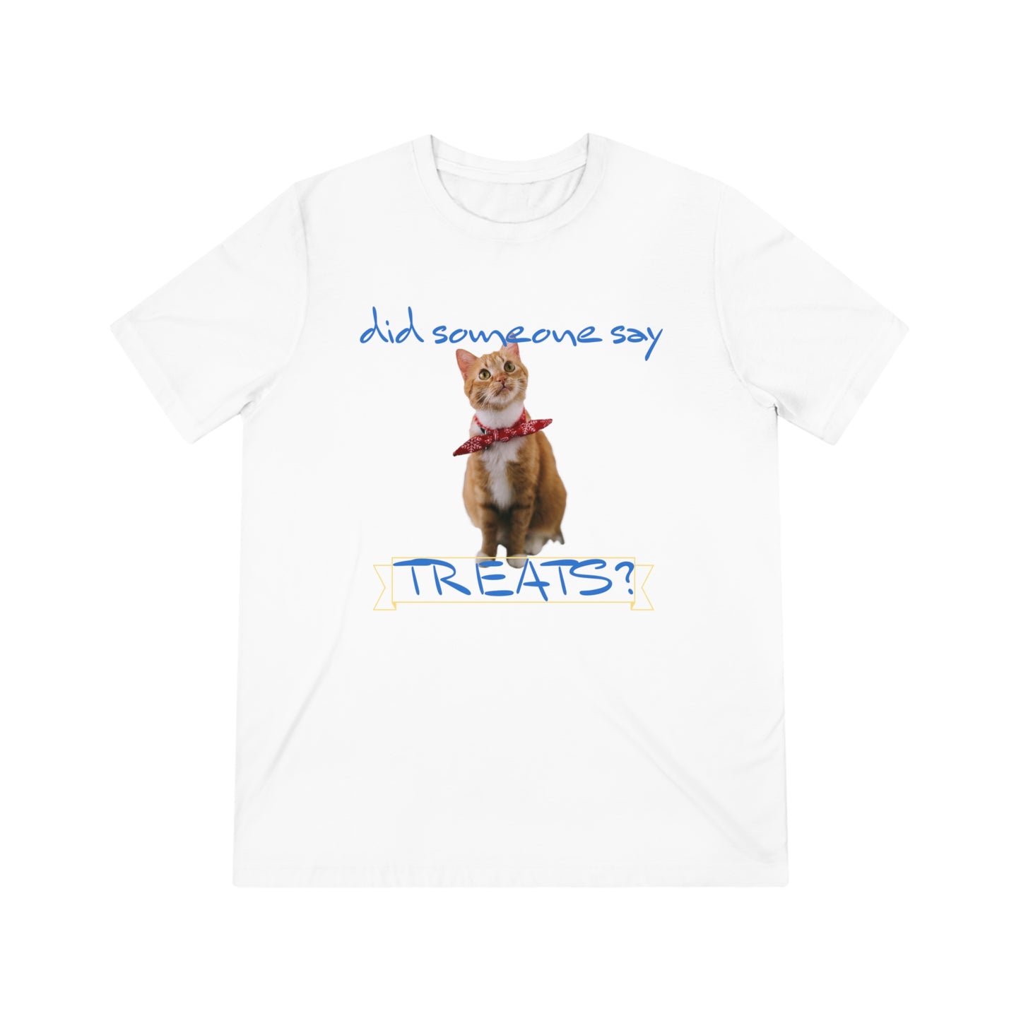 Did Somebody Say TREATS cat shirt - Unisex Triblend Tee