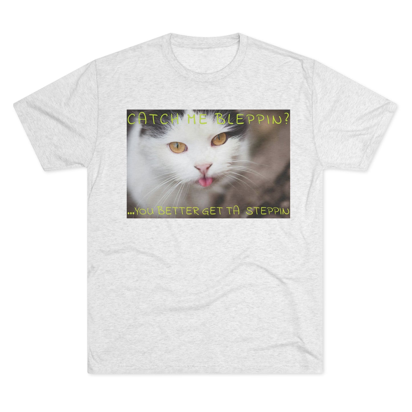 CATCH ME BLEPPIN? No. 2 - cat shirt - Triblend Tee