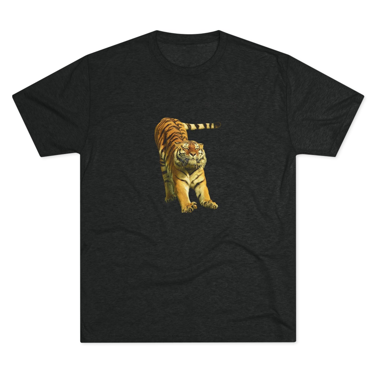 Eat Humans, take naps - big cat shirt - Tri-blend tee