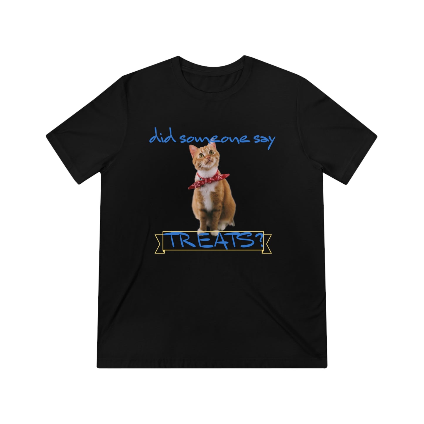 Did Somebody Say TREATS cat shirt - Unisex Triblend Tee