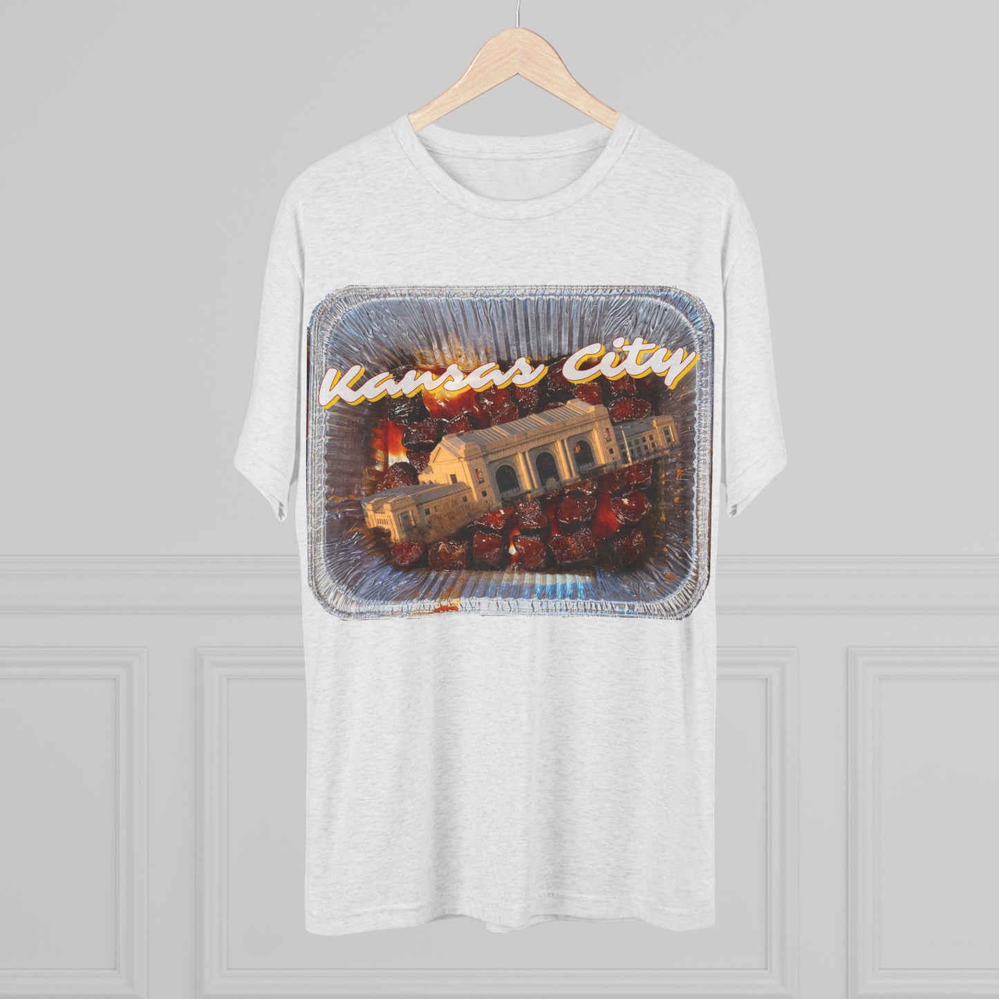 Kansas City - Union Station Bursting out the Burnties - KCtz series - Unisex Tri-Blend Crew Tee